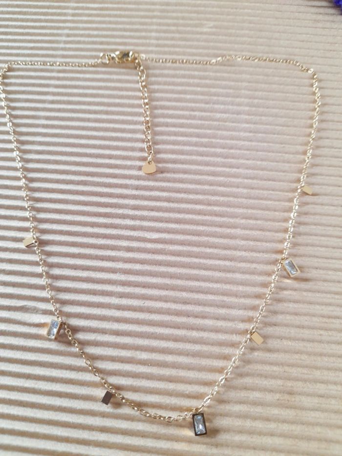 Joli collier pierres rectangulaires - photo numéro 3