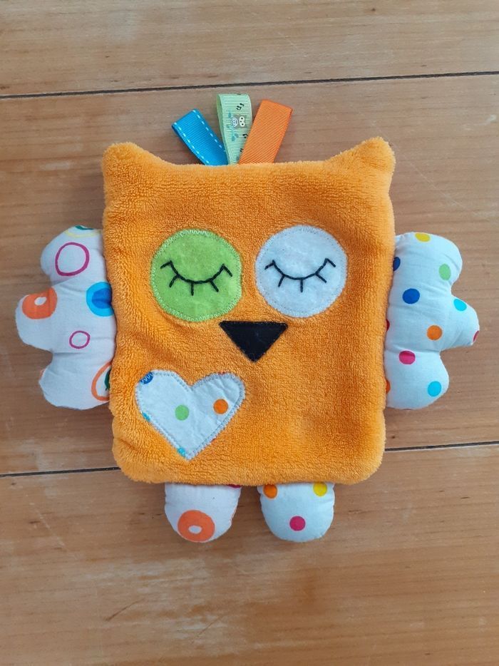 Hibou 1er âge en tissu et éponge - photo numéro 2