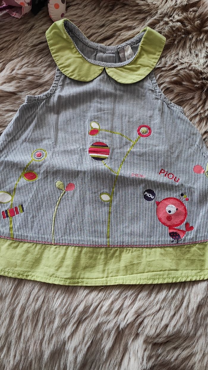 Robe été grise verte orchestra 1 mois - photo numéro 3