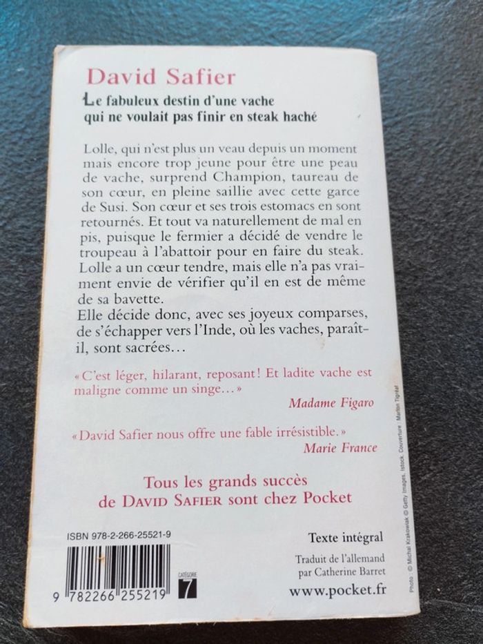 Livre Bernard safier Le fabuleux destin d'une vache. - photo numéro 2