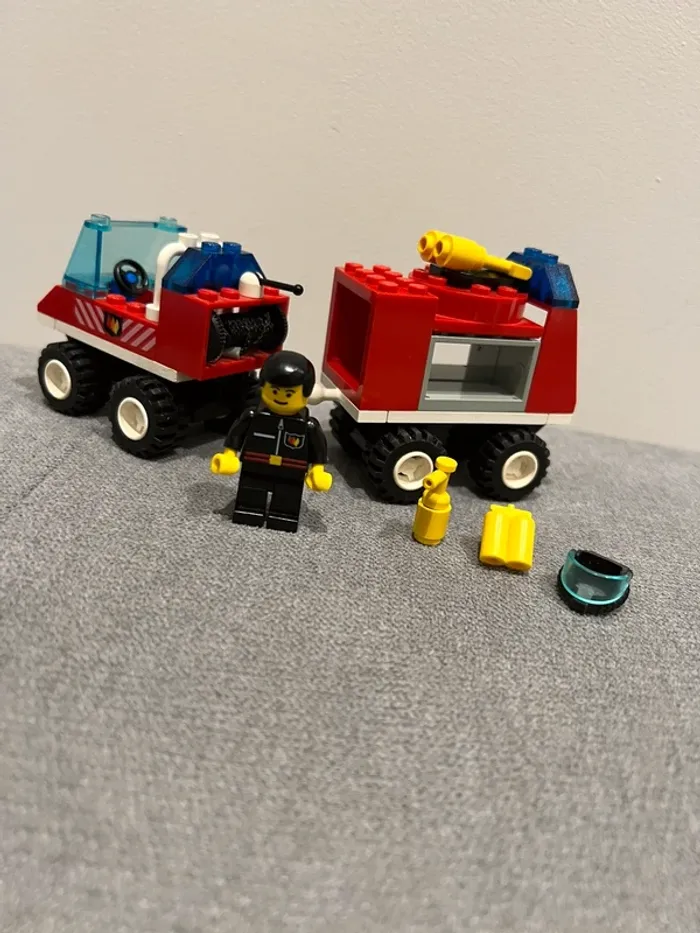 Lego 6486 camion pompier avec remorque