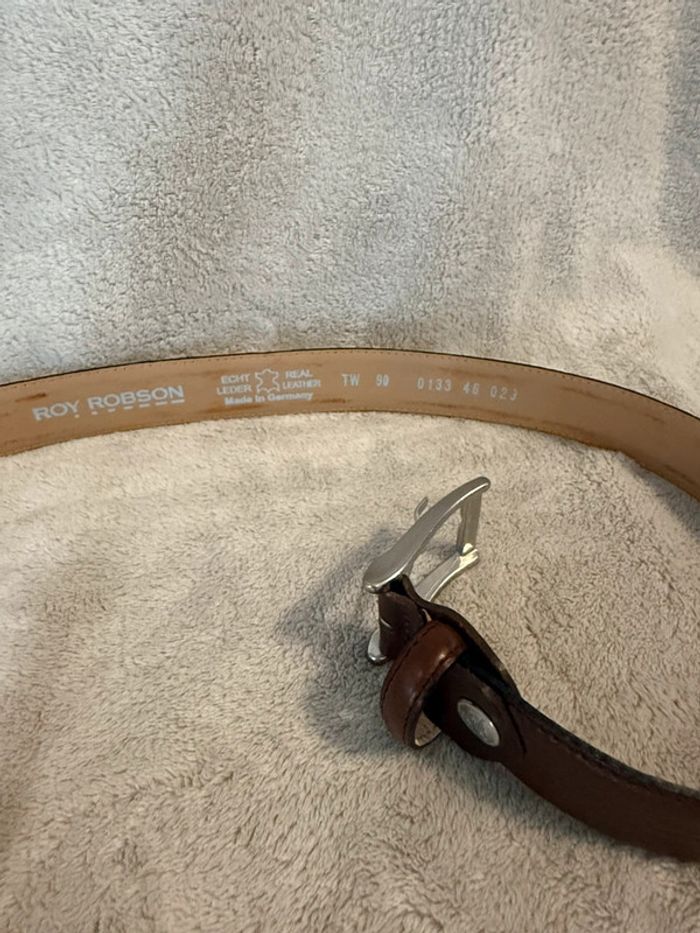 Roy Robson - Ceinture en cuir - Marron grainé - photo numéro 2