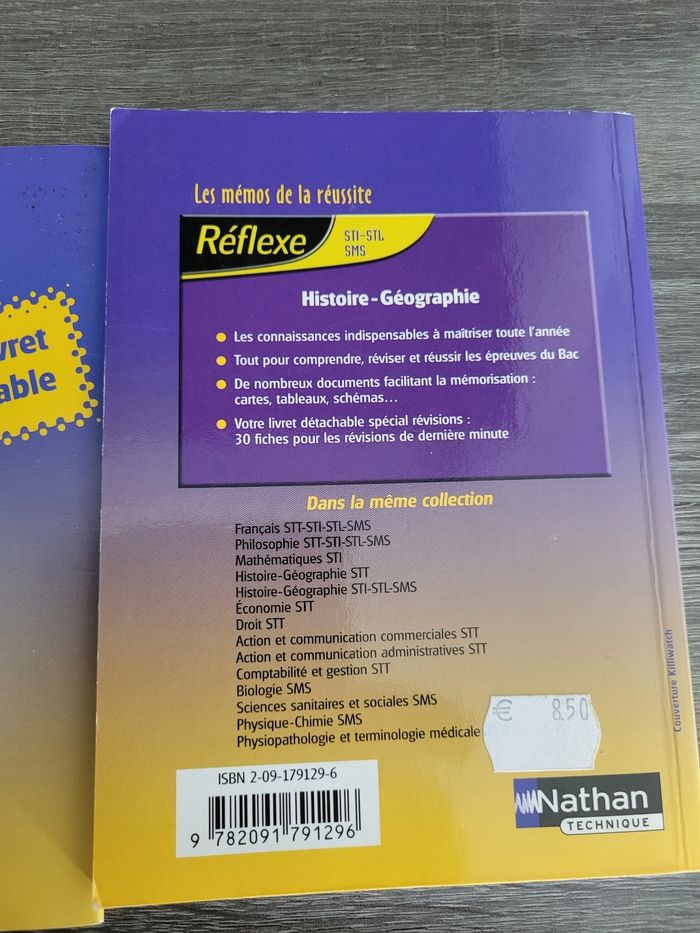 Les memos de la réussite. Réflexe histoire-geographie. STI-STL-SMS Nathan technique - photo numéro 2