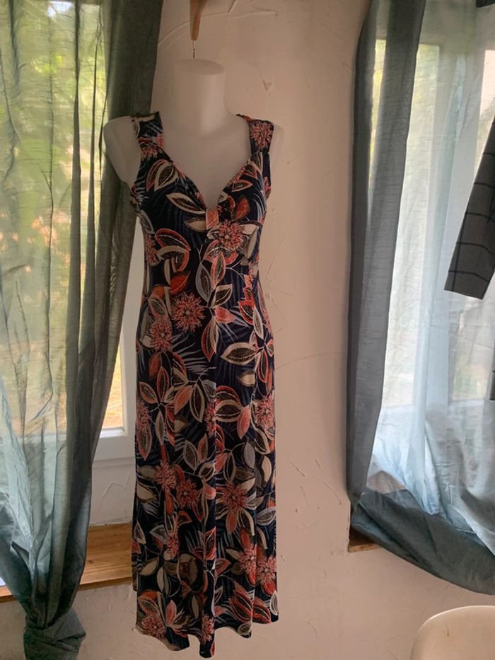 Robe été bleu bonheur longue taille 42/44 - photo numéro 2