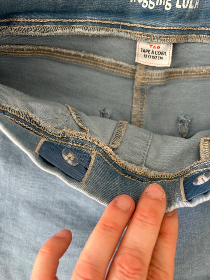 Tregging (jean) fille 12 ans tape à l’œil - photo numéro 5