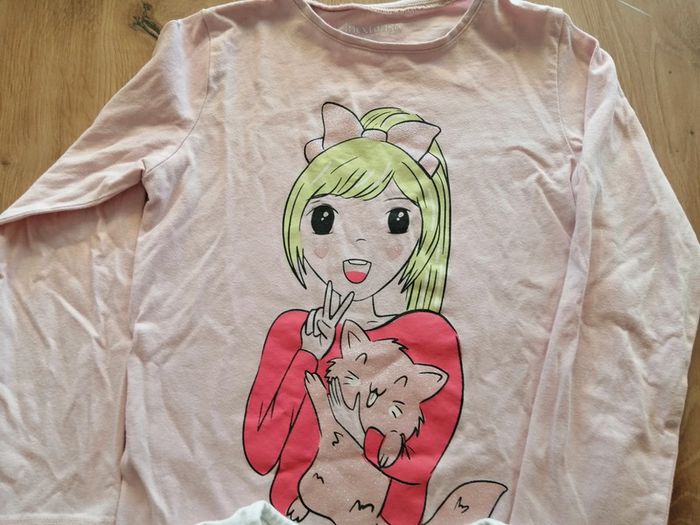 Lot t shirts fille manches longues 6ans - photo numéro 2