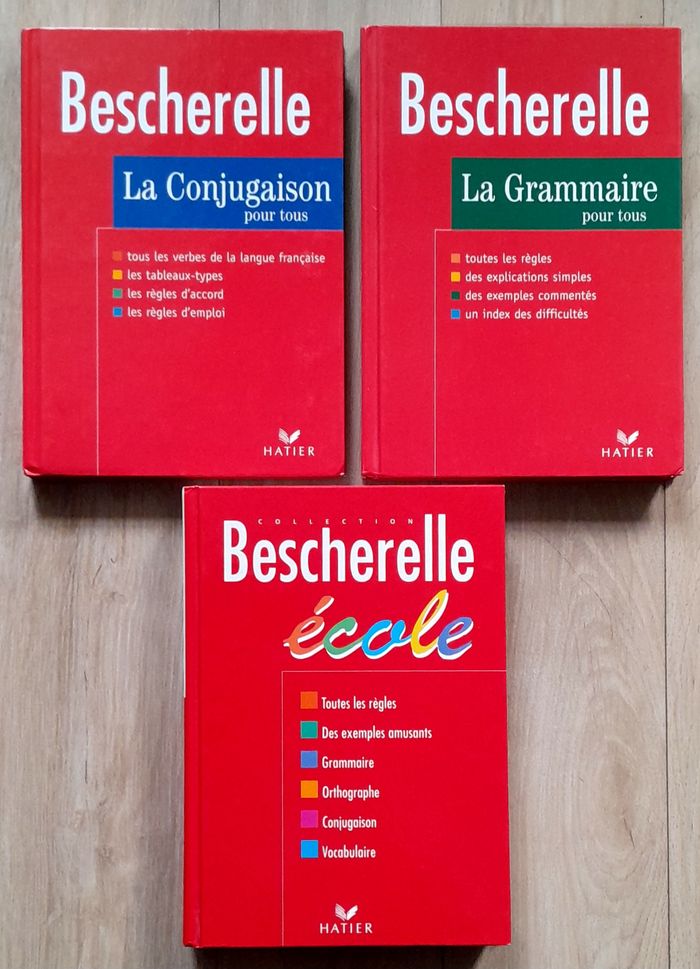 3 Bescherelle : conjugaison, grammaire pour tous + spécial école