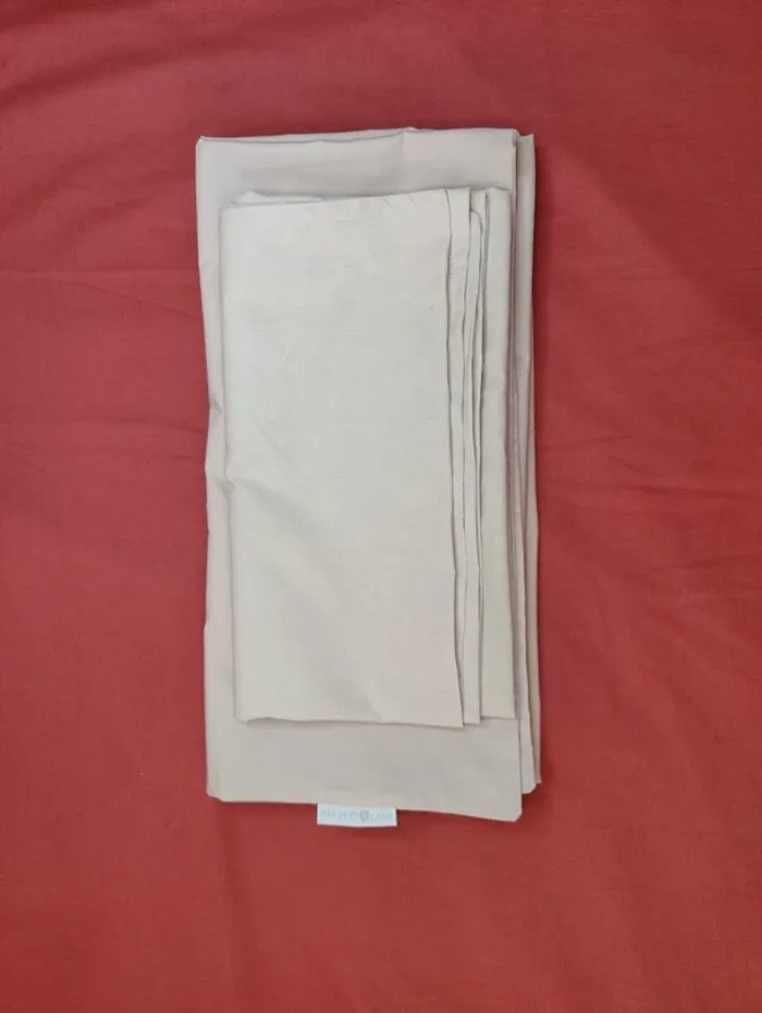 Lot de 3 taies d'oreillers beige - photo numéro 7