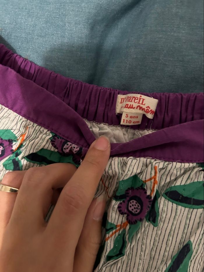 Jupe 5 ans fleurs violettes du pareil au même - photo numéro 3