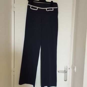 Pantalon femme 36 Bleu marine