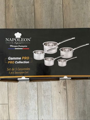 Set Napoleon de casseroles gamme pro en inox