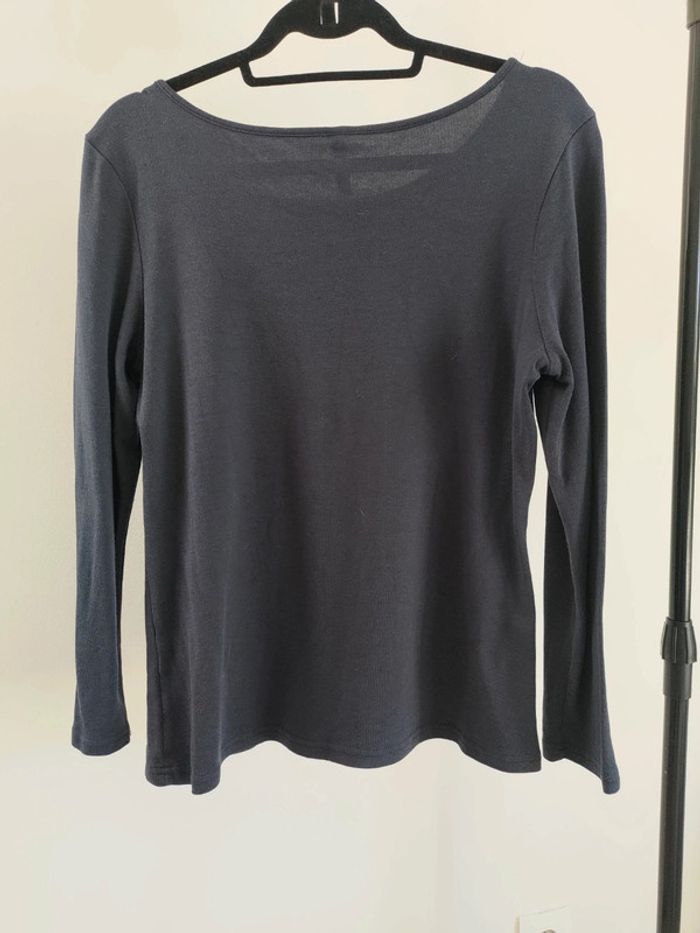 Chicorée t-shirt manches longues marine L - photo numéro 3