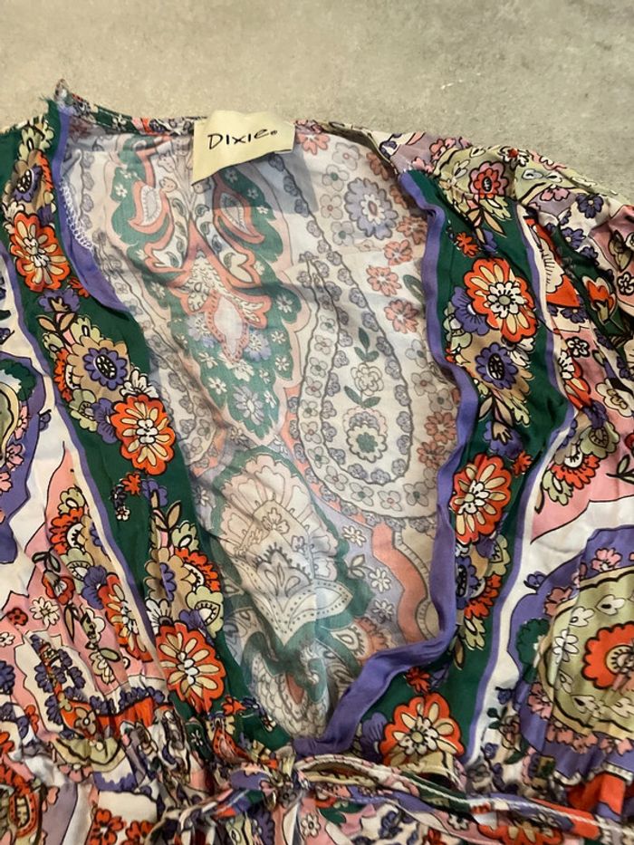 Robe courte imprimée à manches 3/4 - photo numéro 5