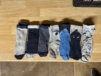 Lot 7 paires chaussettes 23-26