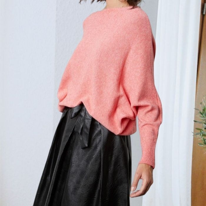 Pull à cachemire corail  très doux SO CACHEMIRE - photo numéro 2