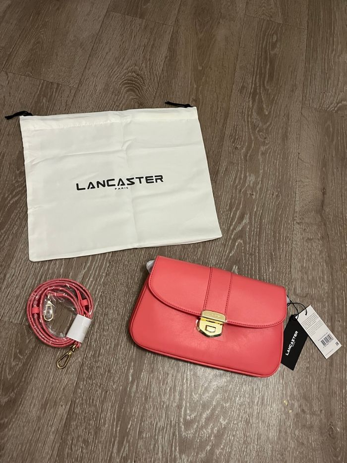 Sac Lancaster Rose blush et or cuir - Neuf