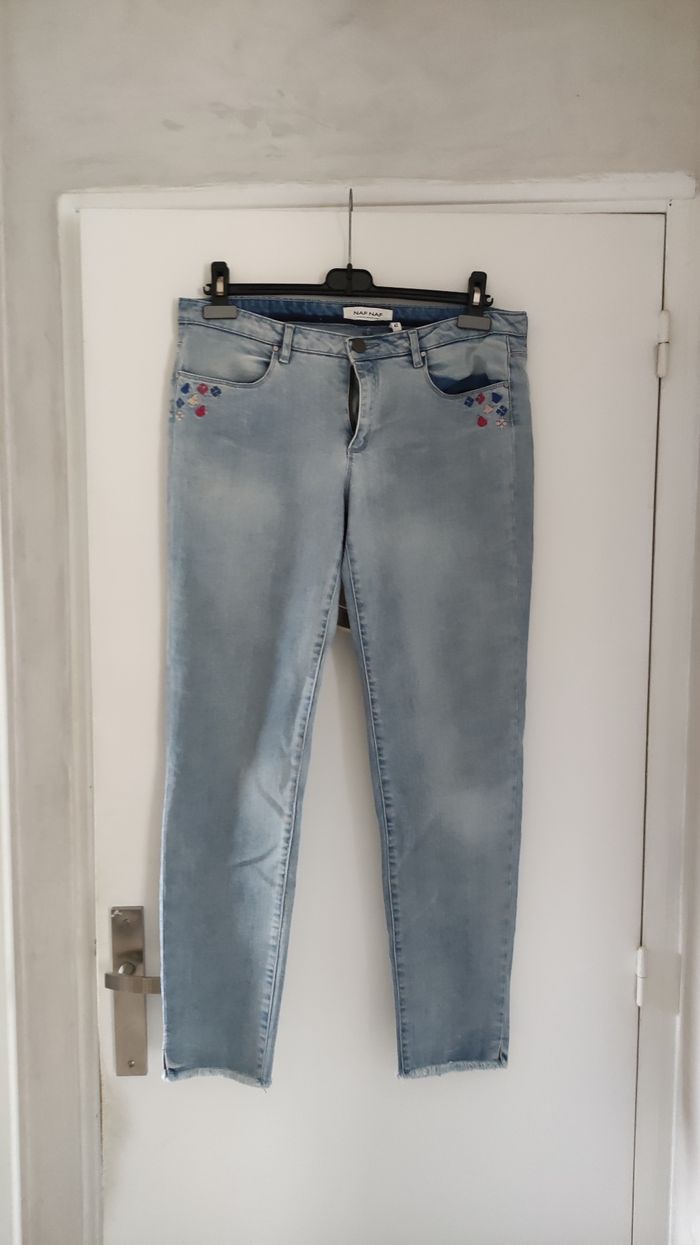 Pantalon jeans 👖 femme taille 42 marque  NAf Naf - photo numéro 5