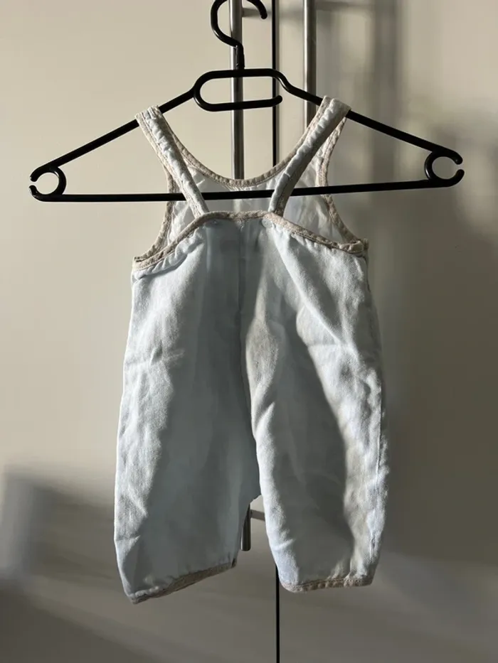 Salopette Burberry bleu enfant - photo numéro 2