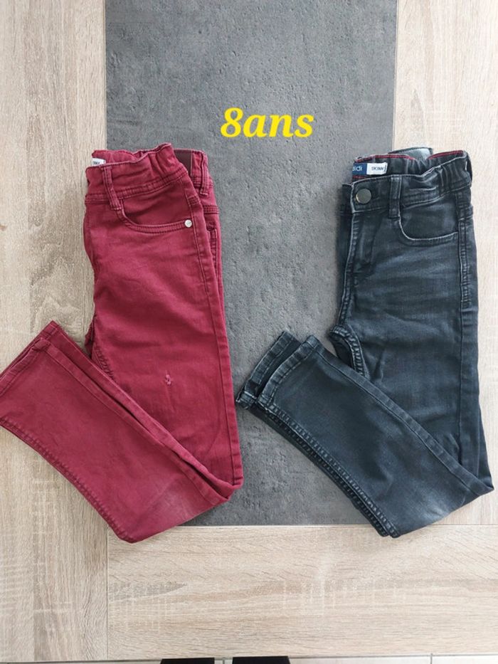 Lot de 2 jeans skinny réglable 👦 Okaidi 8ans