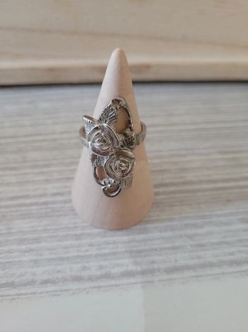 Bague en argent fleur occasion taille 55