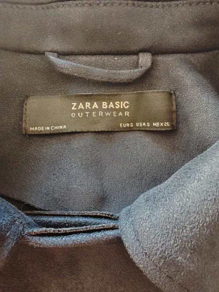 Perfecto ZARA Basic effet suédé – Neuf sans étiquette – Taille S (Femme) - photo numéro 8