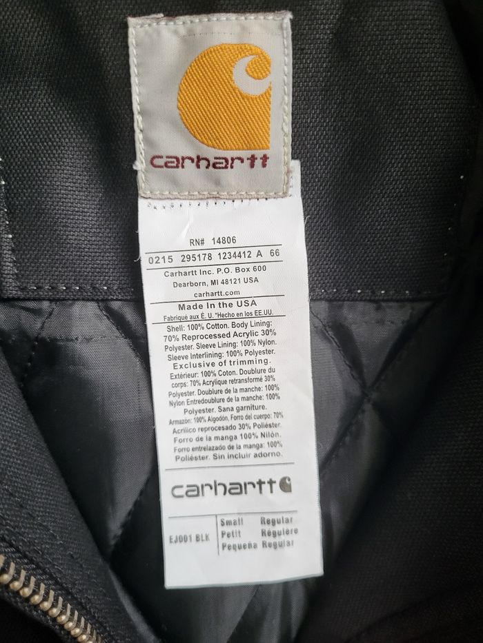 Veste Carhartt Rework - Noir - Taille S - État Neuf - Made in USA - photo numéro 6