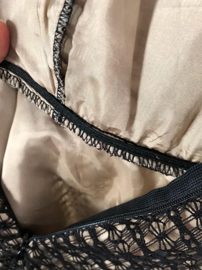 Robe Sinéquanone noire en dentelle taille S - photo numéro 7