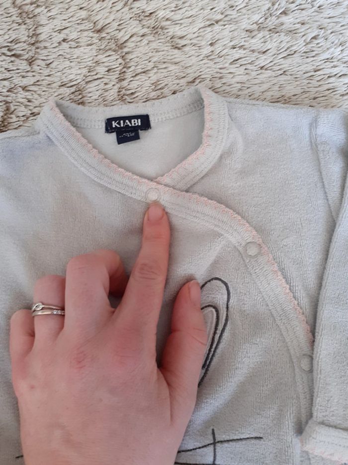 Lot de 5 pyjamas velours 6 mois - photo numéro 12