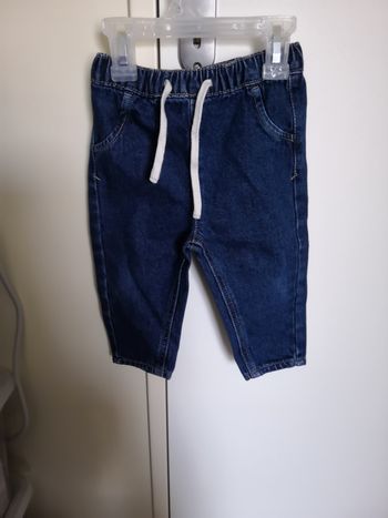 Pantalon jean style jogging (Bleu) 9 mois (74 cm) Kiabi