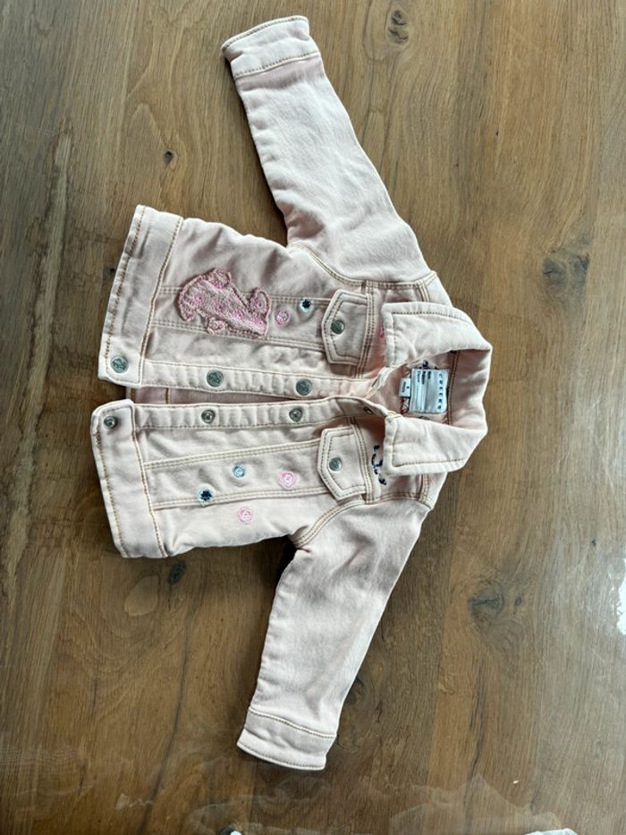 Veste en jeans rose fille 6 mois - creeks