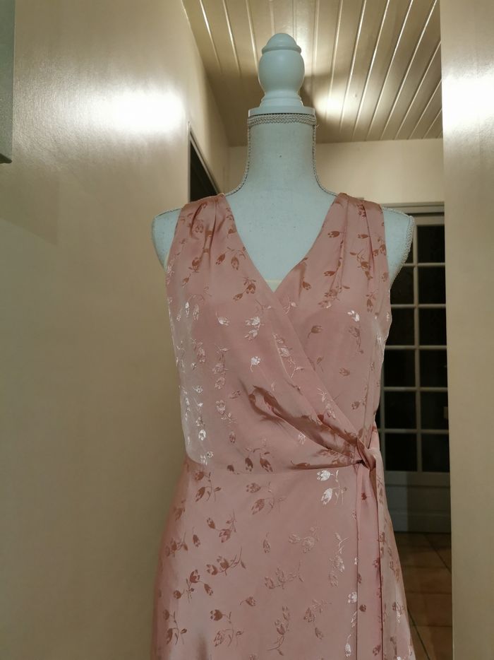 Robe mi longue Ralph Lauren taille 38 rose printemps été - photo numéro 2