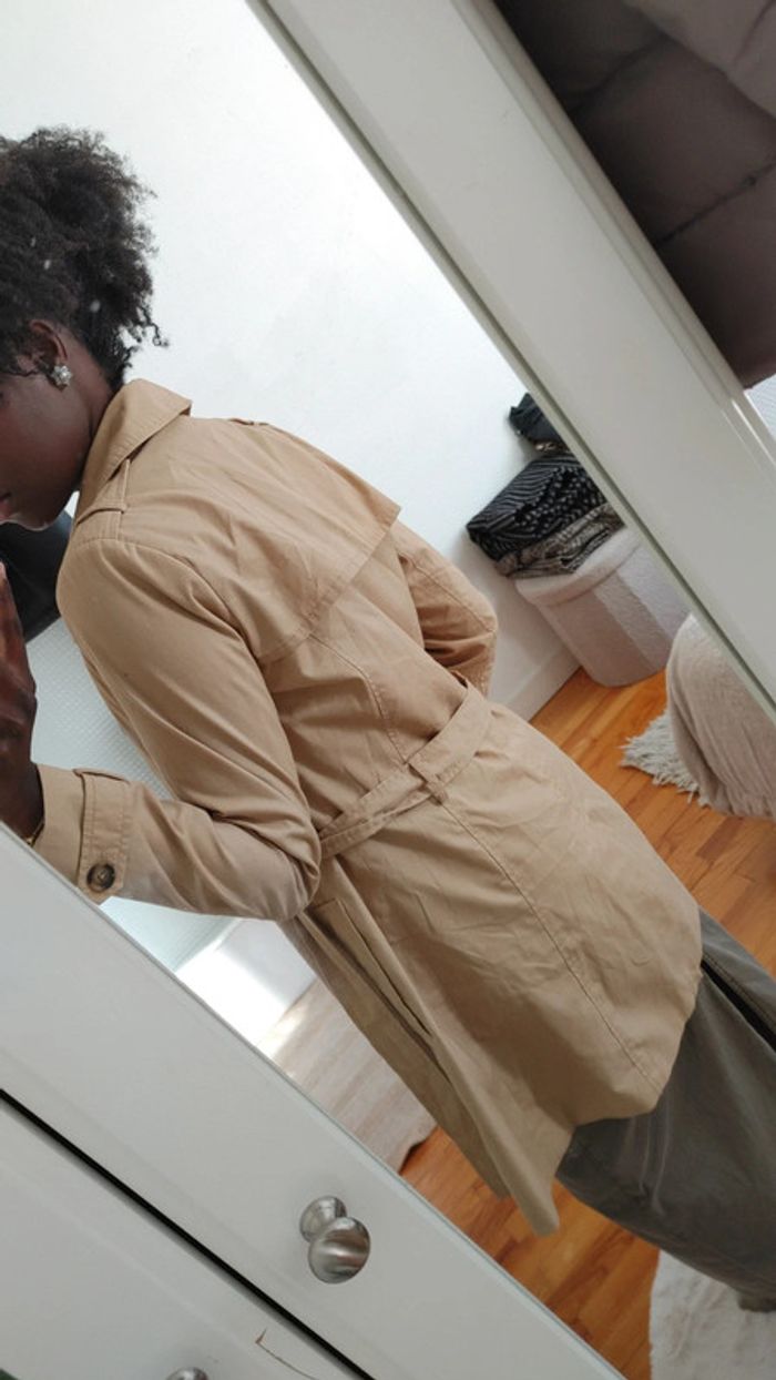 Trench couleur beige ceinture - photo numéro 17