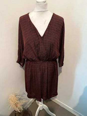 Robe à motifs cintrée Maje S