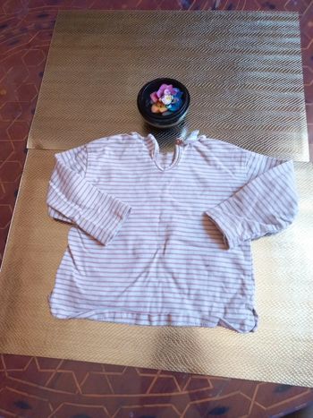 Haut rayé coton 9 mois