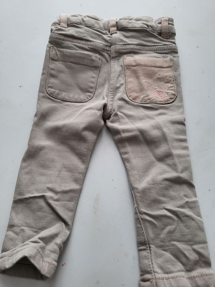 Jeans gris taupe  DPAM 6 mois