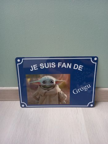 Plaque métalique Star Wars Grogu