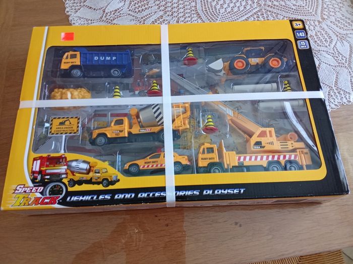 Boîte 5 véhicules de travaux