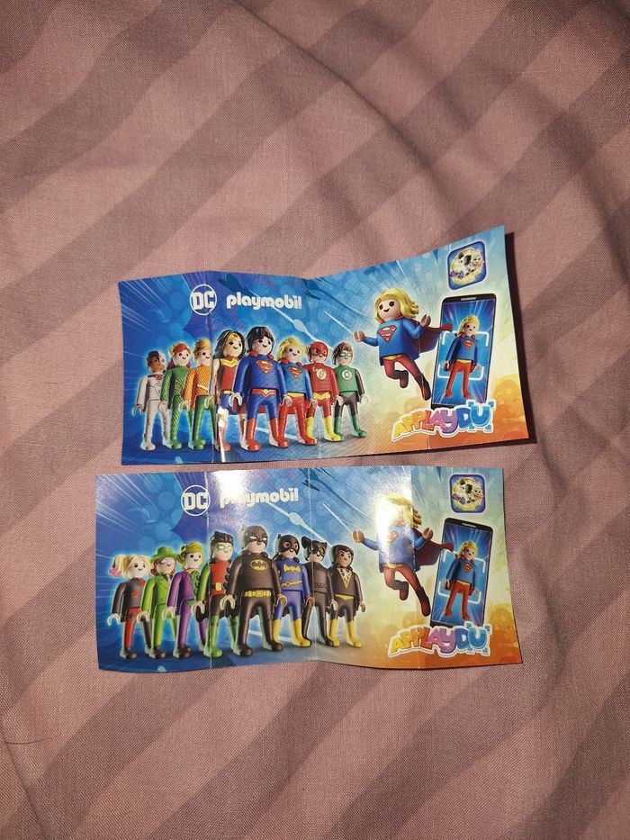 Lot 9 playmobil dc kinder - photo numéro 3