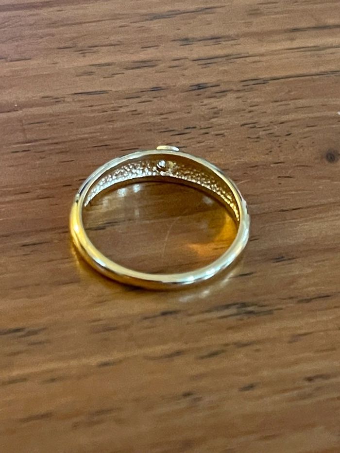 Bague dorée vintage avec pierre TDD 55 - photo numéro 7