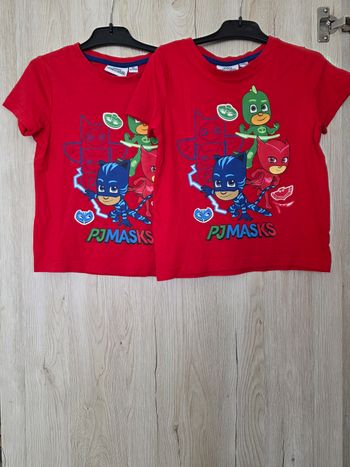 LOTS DE TEE-SHIRT PYMASKS 4ANS  NEUF