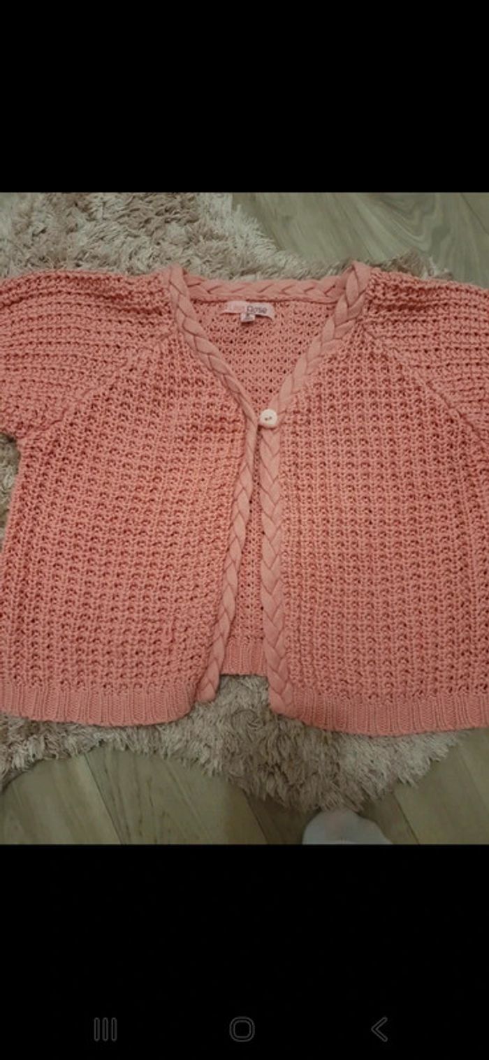 Gilet rose 8 ans - photo numéro 2