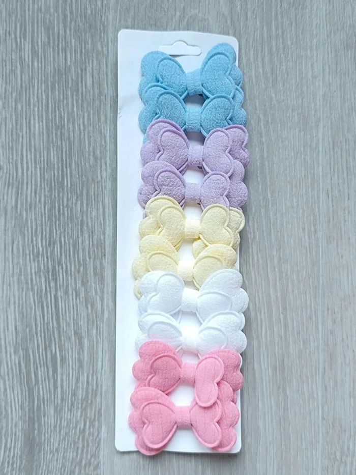 Lot de 10 barrettes à cheveux enfant