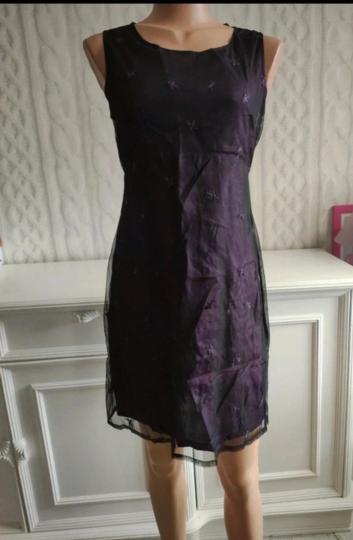 Petite robe violette chic taille 36/38 autre ton - photo numéro 5