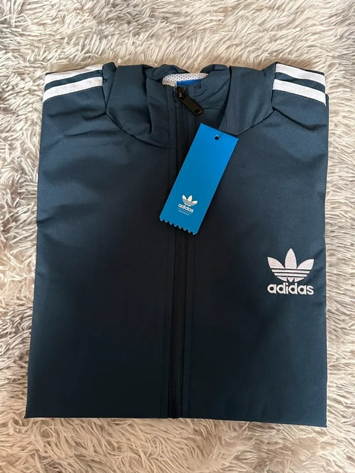 Veste Coupe-vent Adidas Originals homme – Bleu marine – Taille XL - photo numéro 3