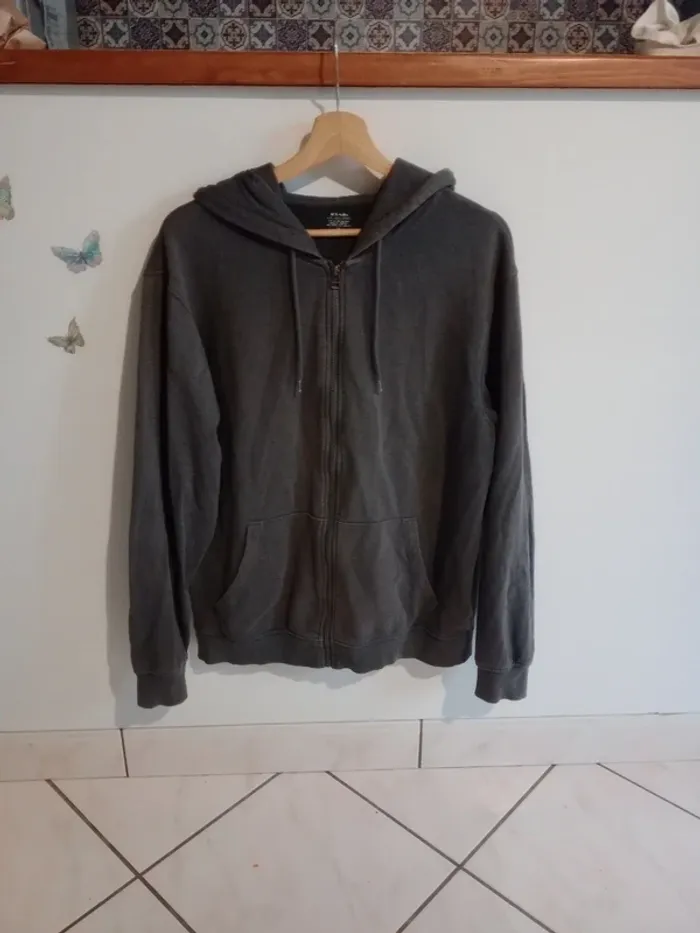 Gilet sweat homme gris c87
