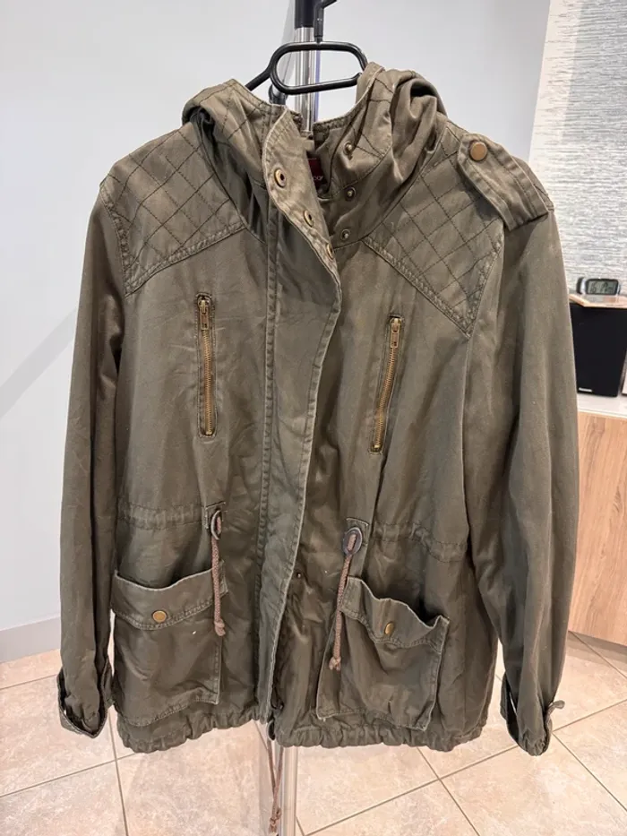 Manteau kaki cache cache