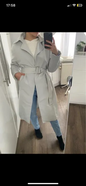 Trench gris Trendyol