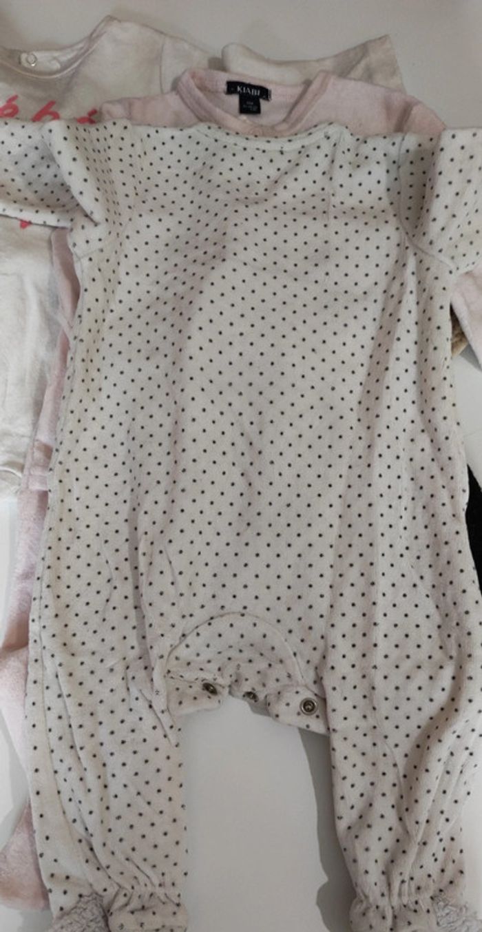 Lot pyjama hiver velours bébé fille printemps automne - photo numéro 5