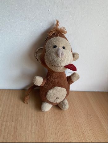Porte-clés peluche singe