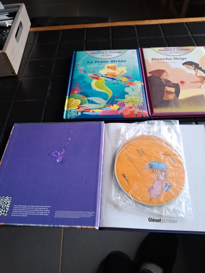 Livres avec cd blanche neige la petite sirene mary poppins - photo numéro 3